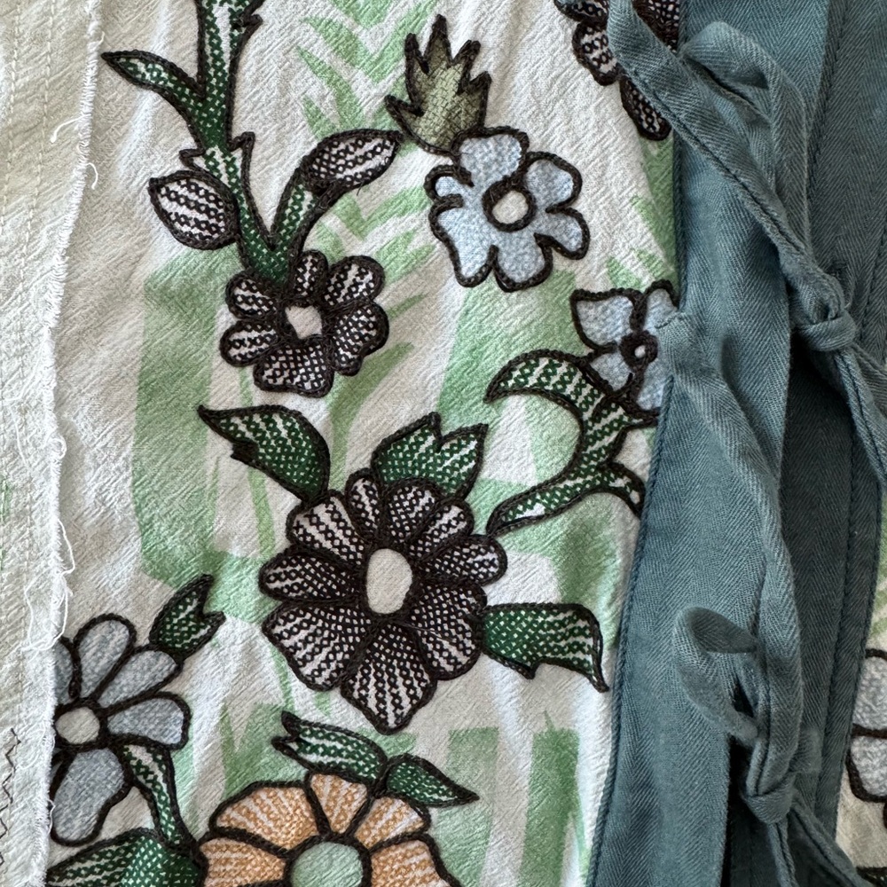 NWOT Women's Free People We The Free Kimono Floral Embroidered Top Size XS - Picture 4 of 7